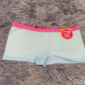 Set of 2 Maidenform Large 10/12 Plaid BoyShorts - New